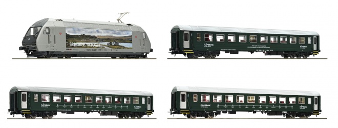 Passenger train  NSB Flam railway Digital with Sound<br /><a href='images/pictures/Roco/Roco-61452.jpg' target='_blank'>Full size image</a>